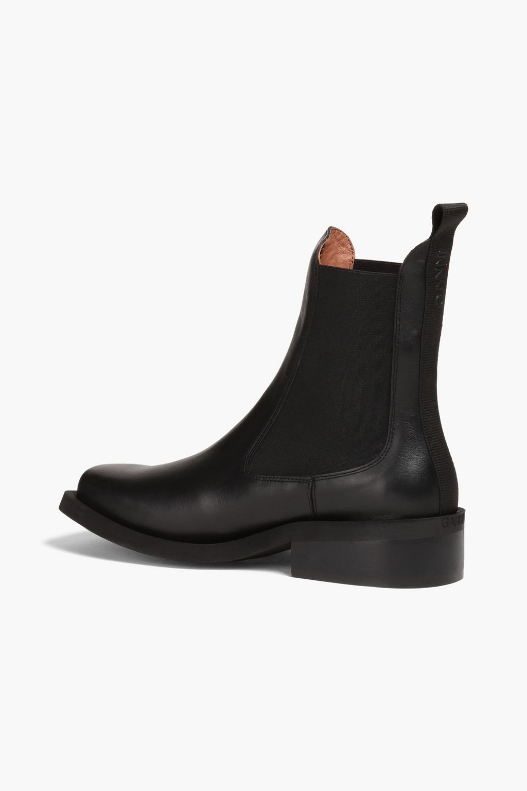 GANNI Leather Chelsea boots