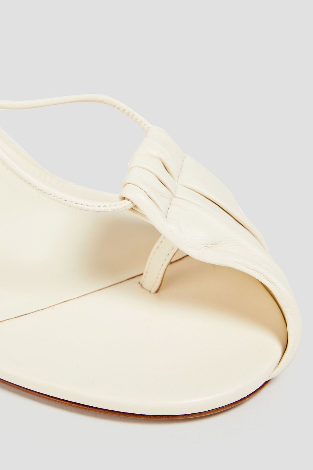 NEOUS Gathered leather sandals