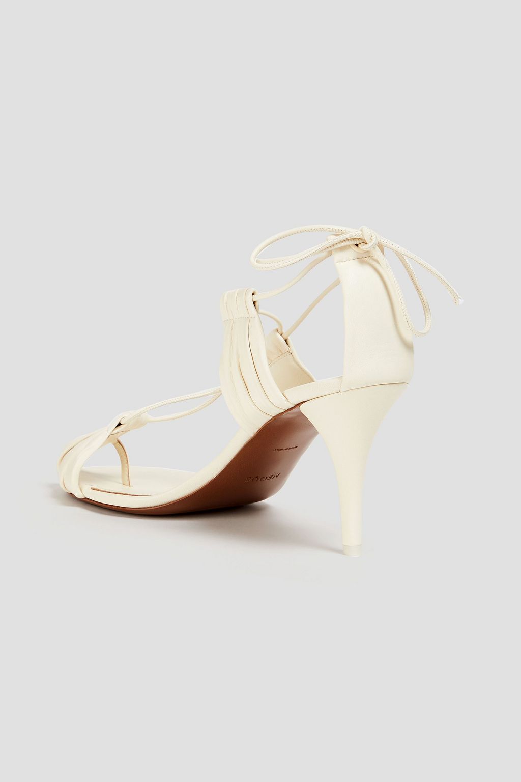 NEOUS Gathered leather sandals