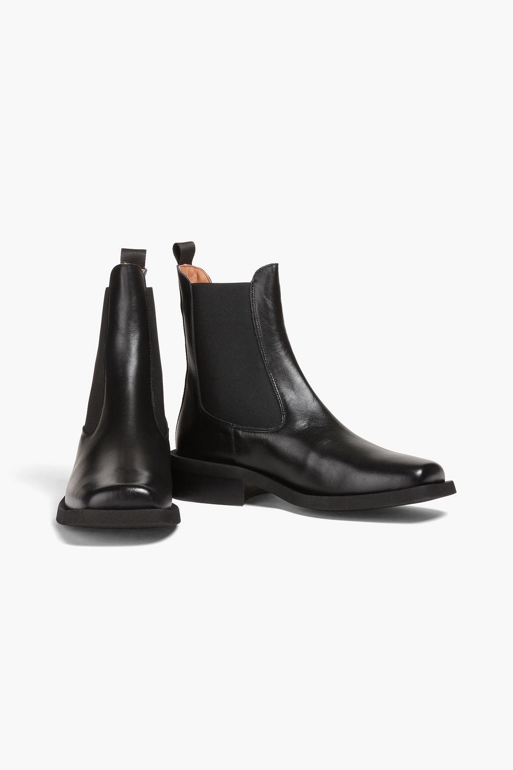 GANNI Leather Chelsea boots