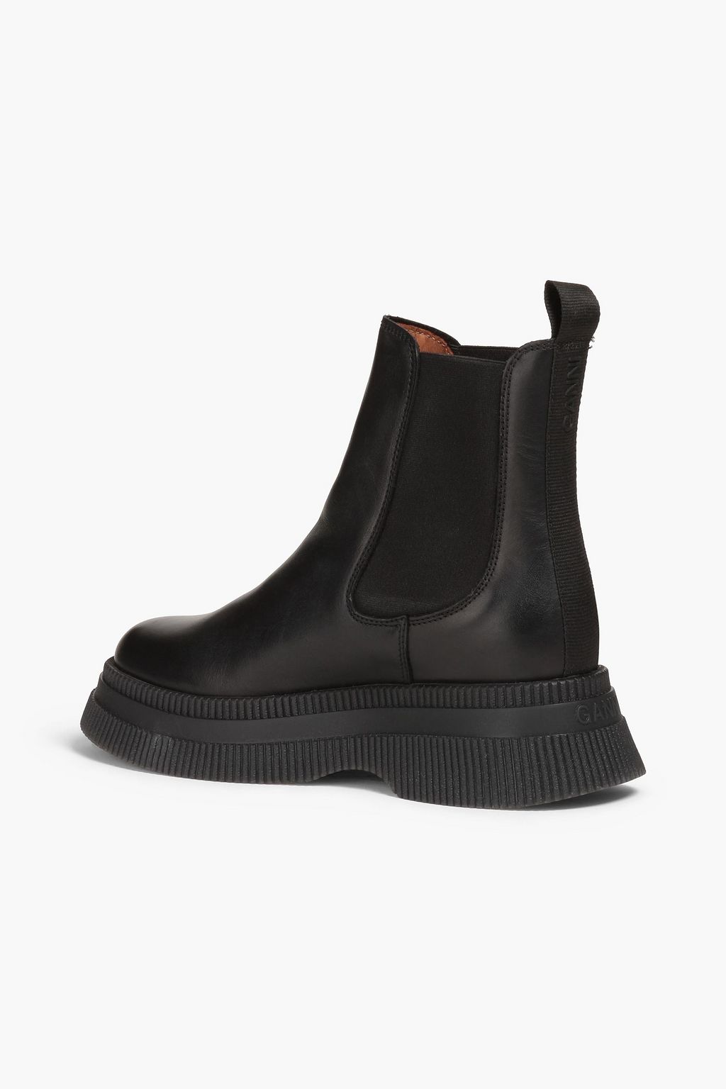 GANNI Leather Chelsea boots