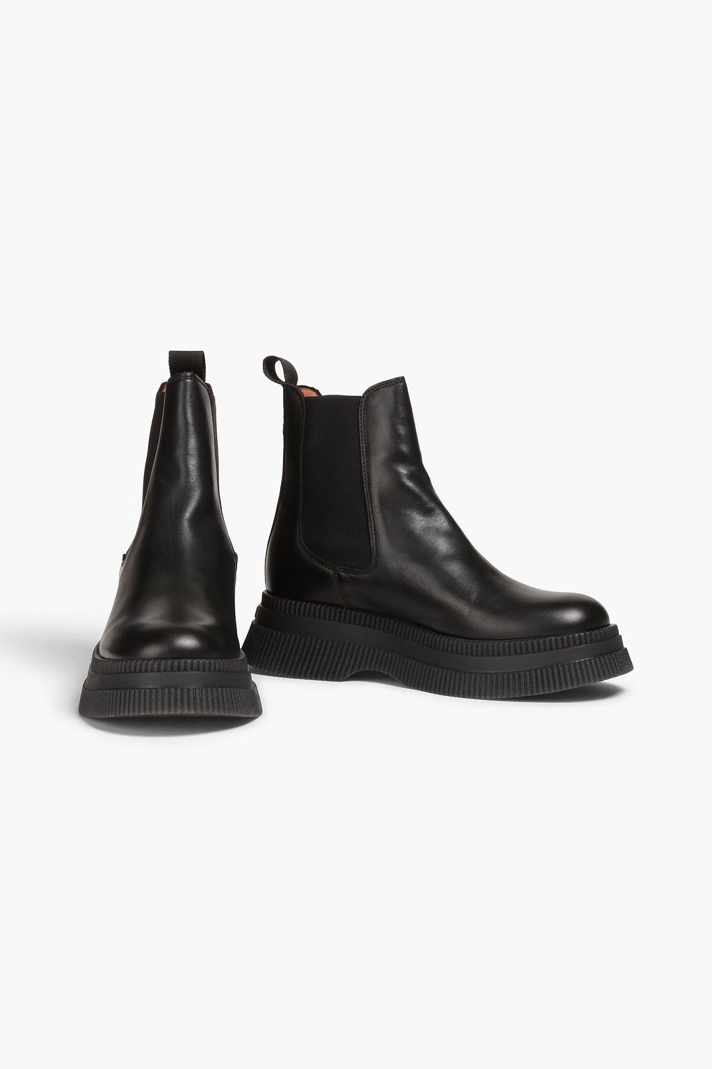 GANNI Leather Chelsea boots