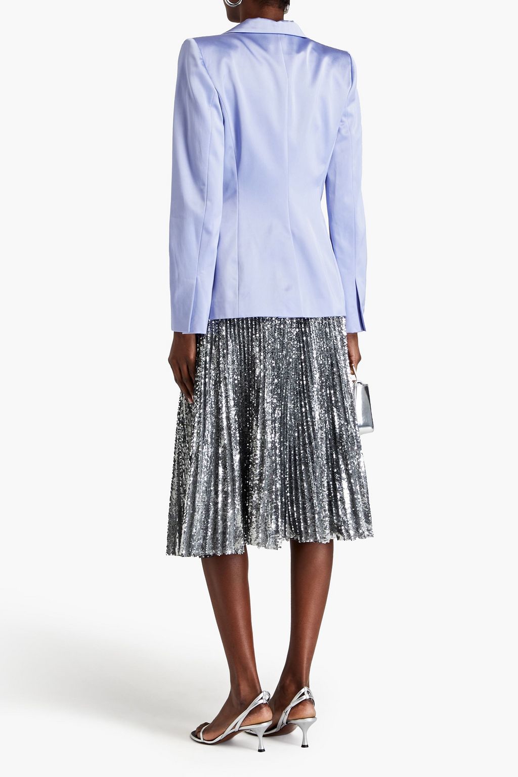 OSCAR DE LA RENTA Satin-twill blazer