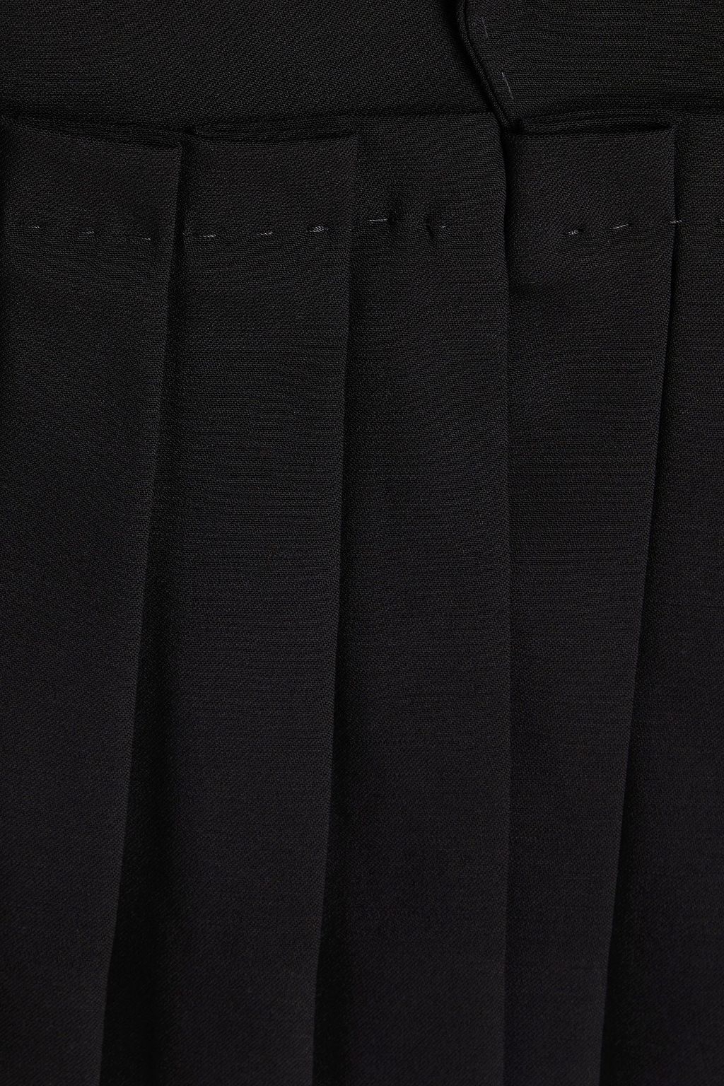 DOLCE&GABBANA Pleated stretch-wool crepe jacket