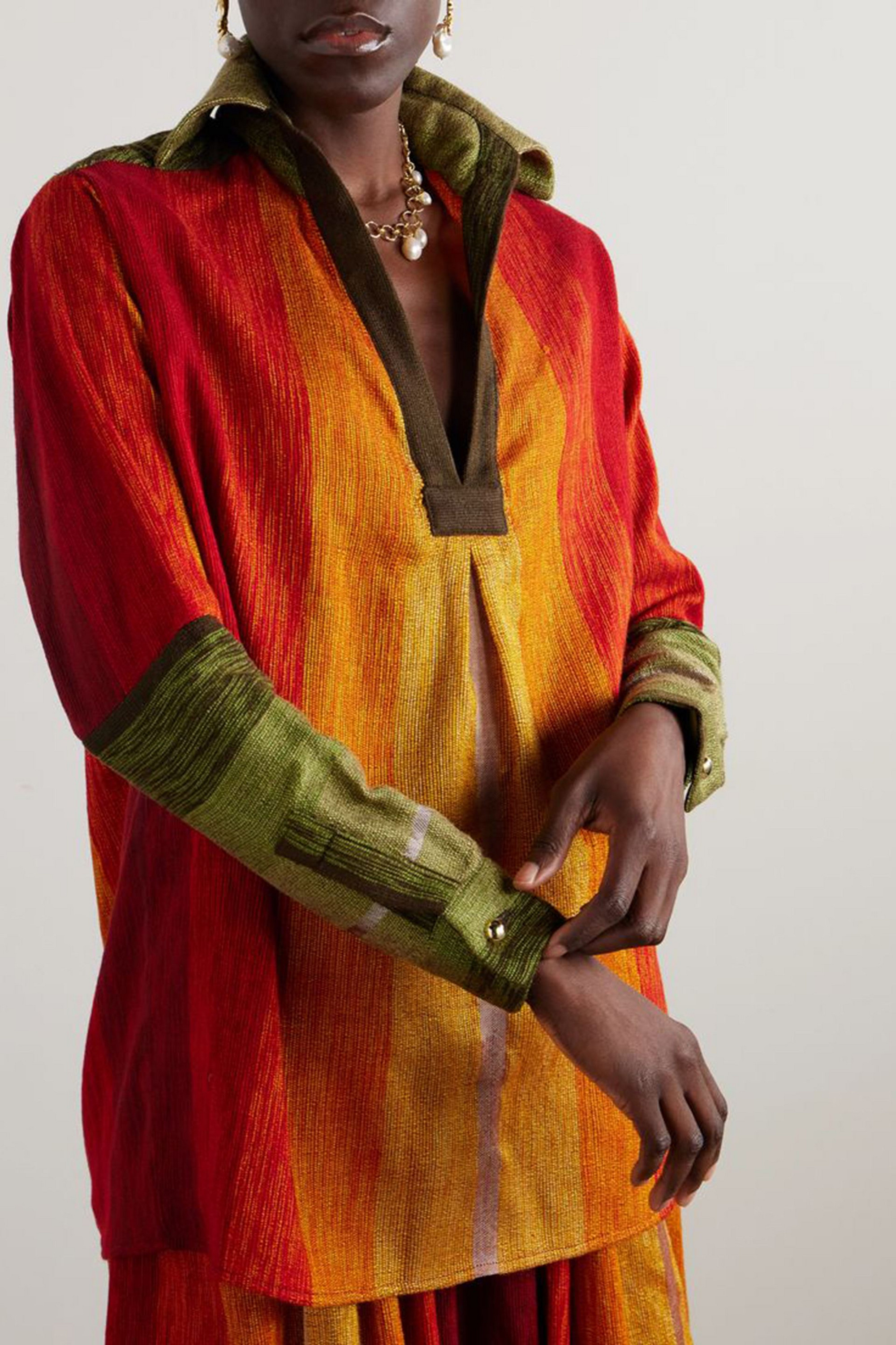 Admona Omer jacquard top