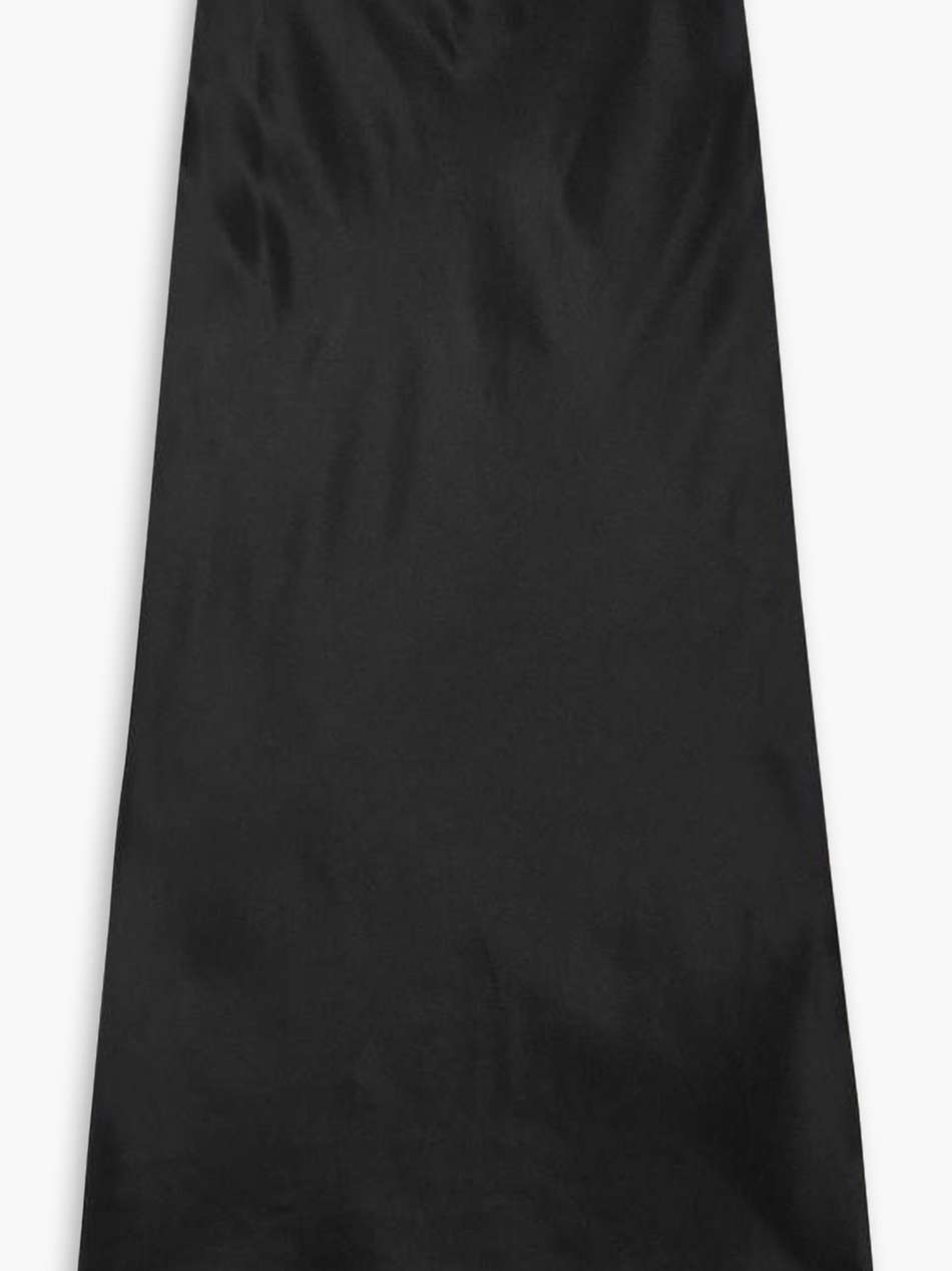 silk-satin maxi skirt