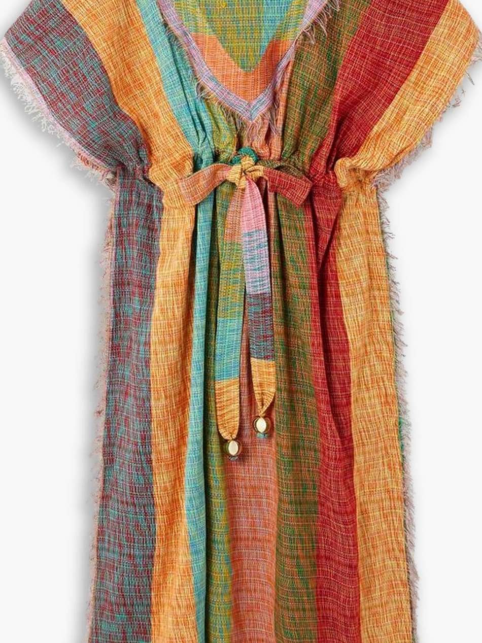 ramzi belted jacquard maxi dress