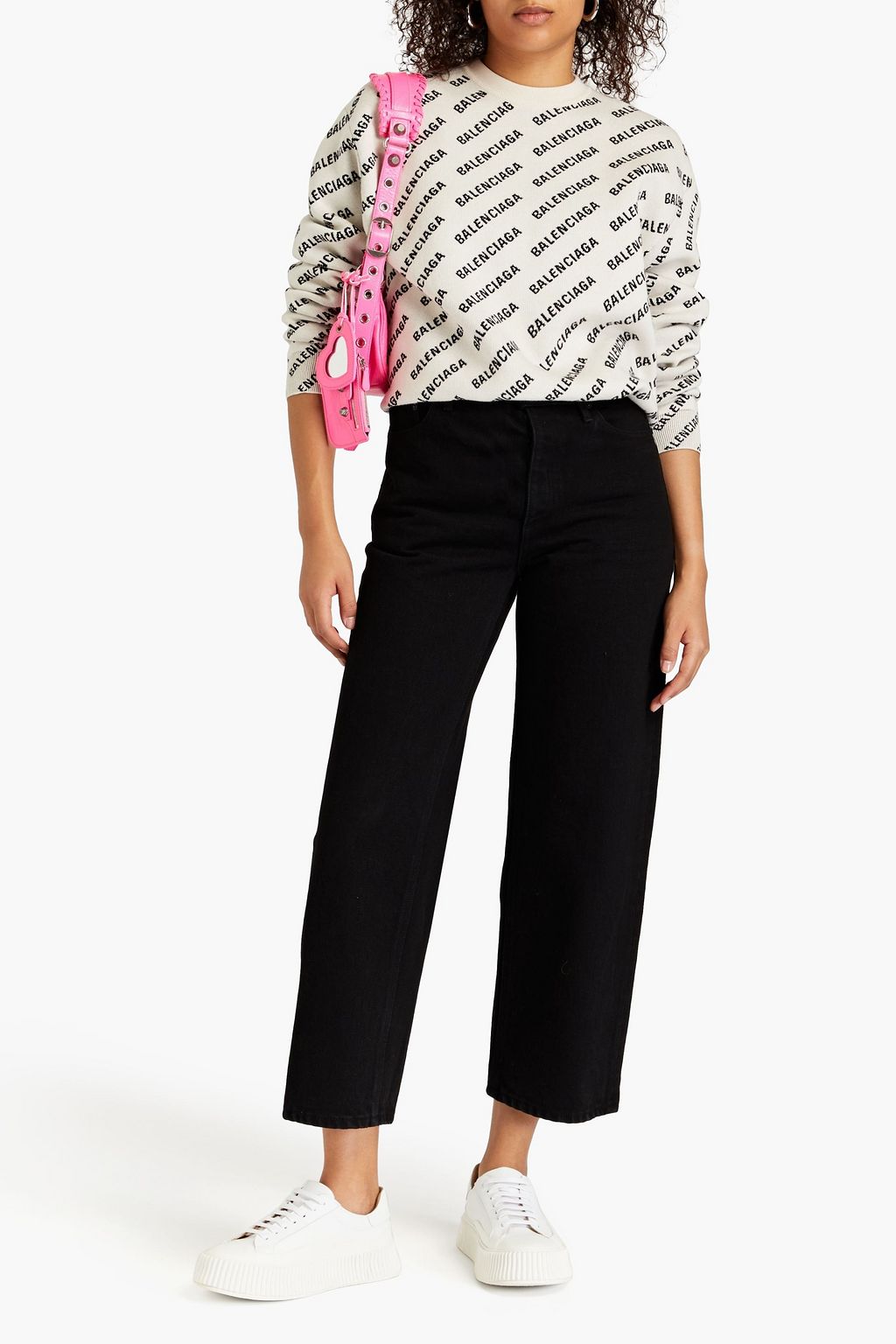 BALENCIAGA High-rise straight-leg jeans