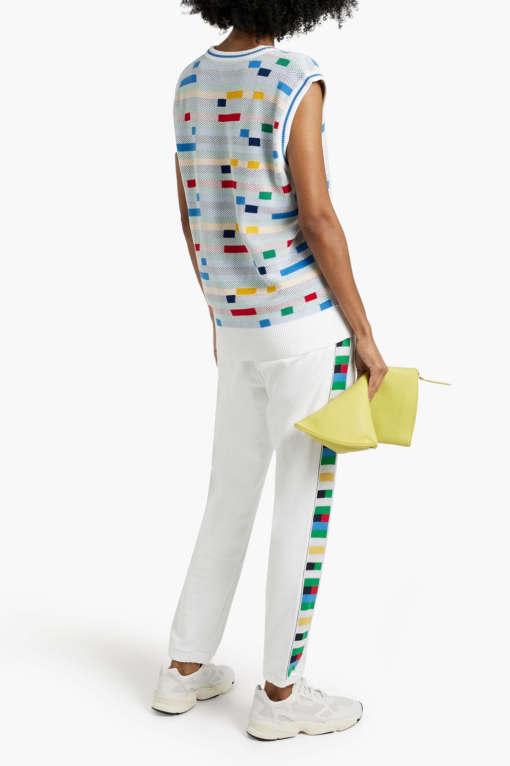 MISSONI Knit-trimmed French cotton-terry track pants