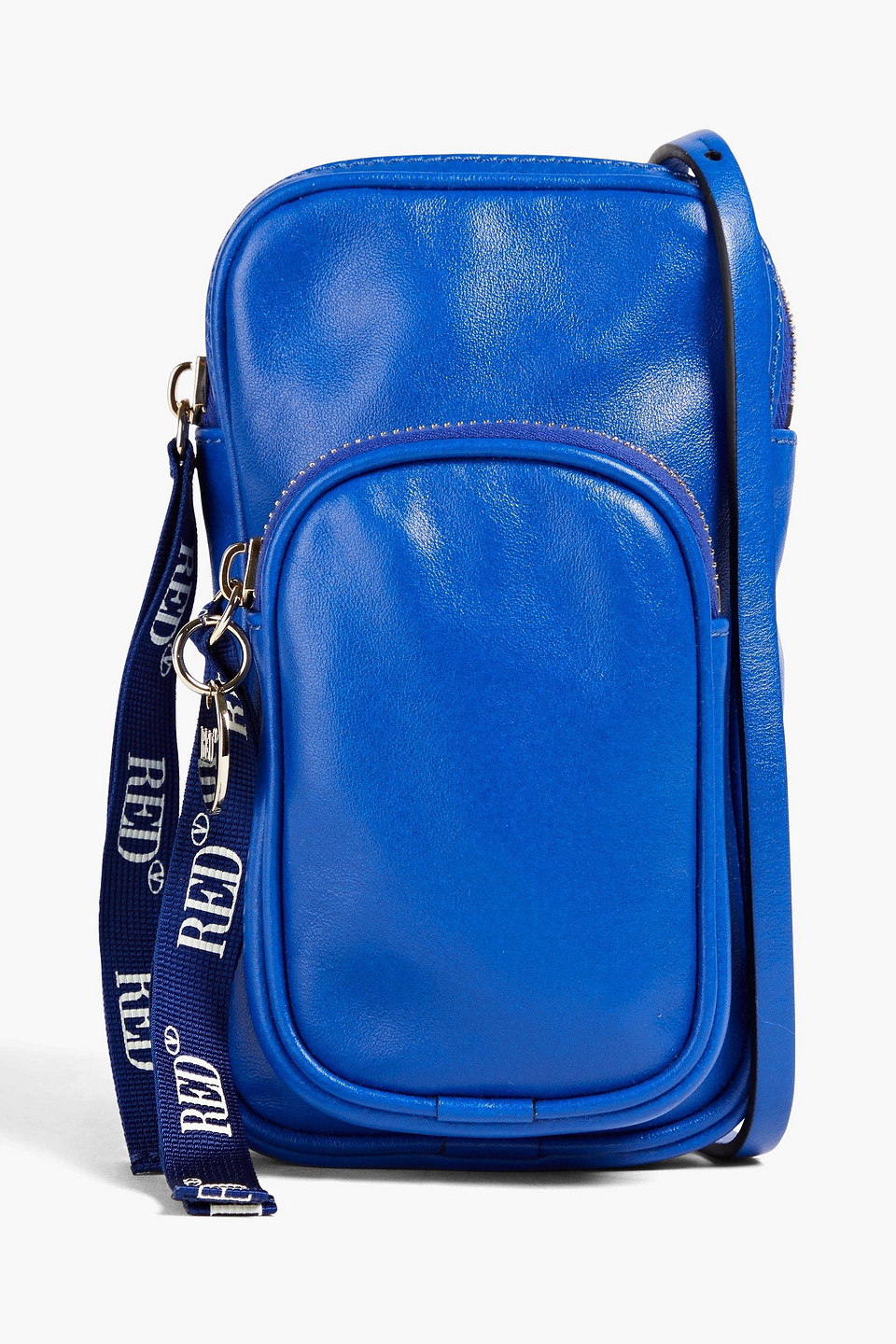 Redv Leather Phone Pouch In Cobalt Blue