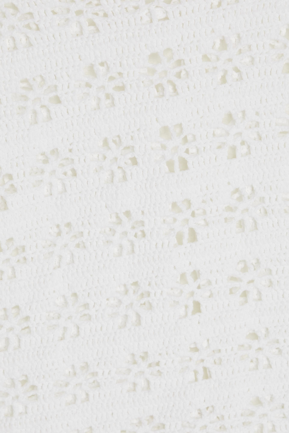 Red Valentino Crocheted Cotton Sweater In White