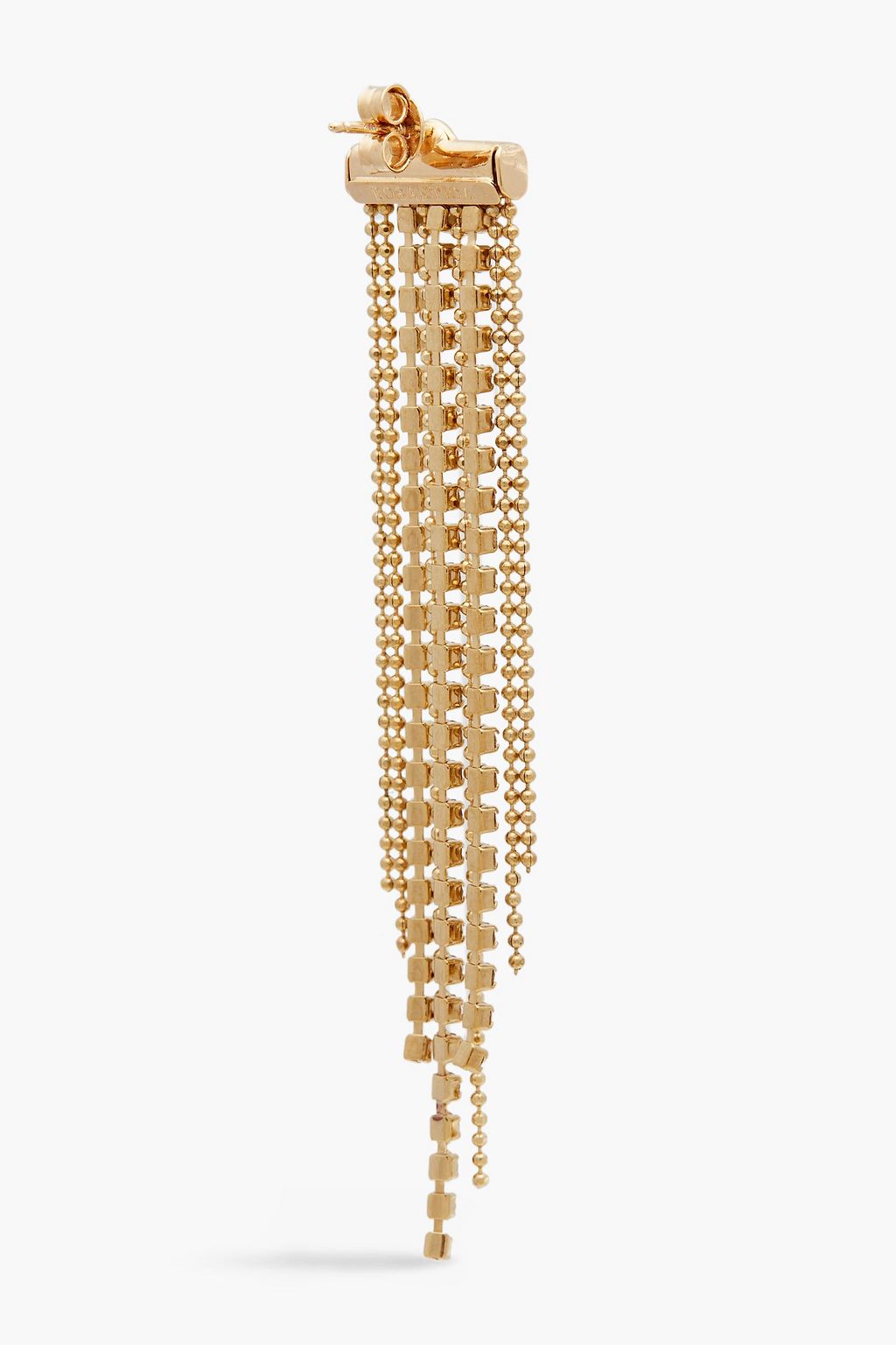 ROSANTICA Fringed gold-tone crystal earrings
