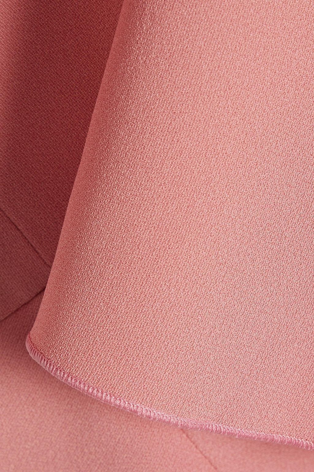 REDVALENTINO Ruffled cutout crepe top