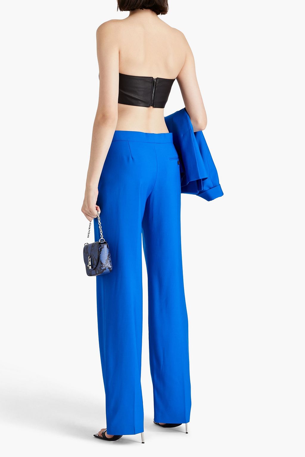 MCQUEEN ウール ストレートレッグパンツ