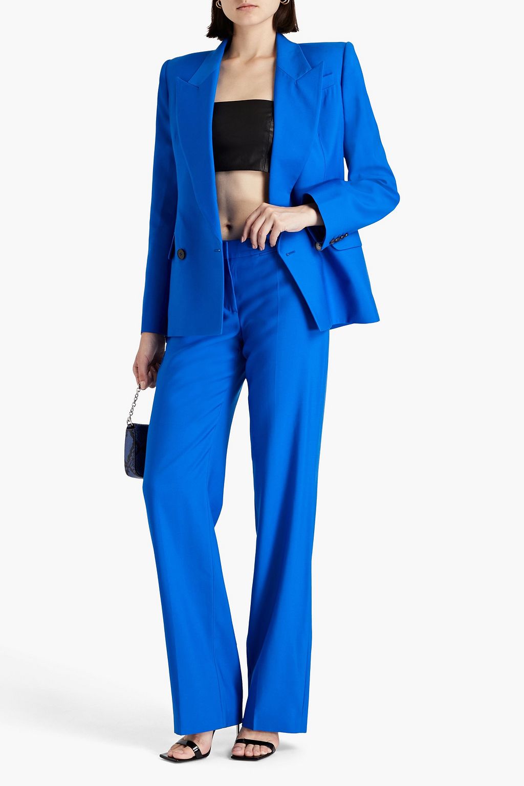 MCQUEEN ウール ストレートレッグパンツ