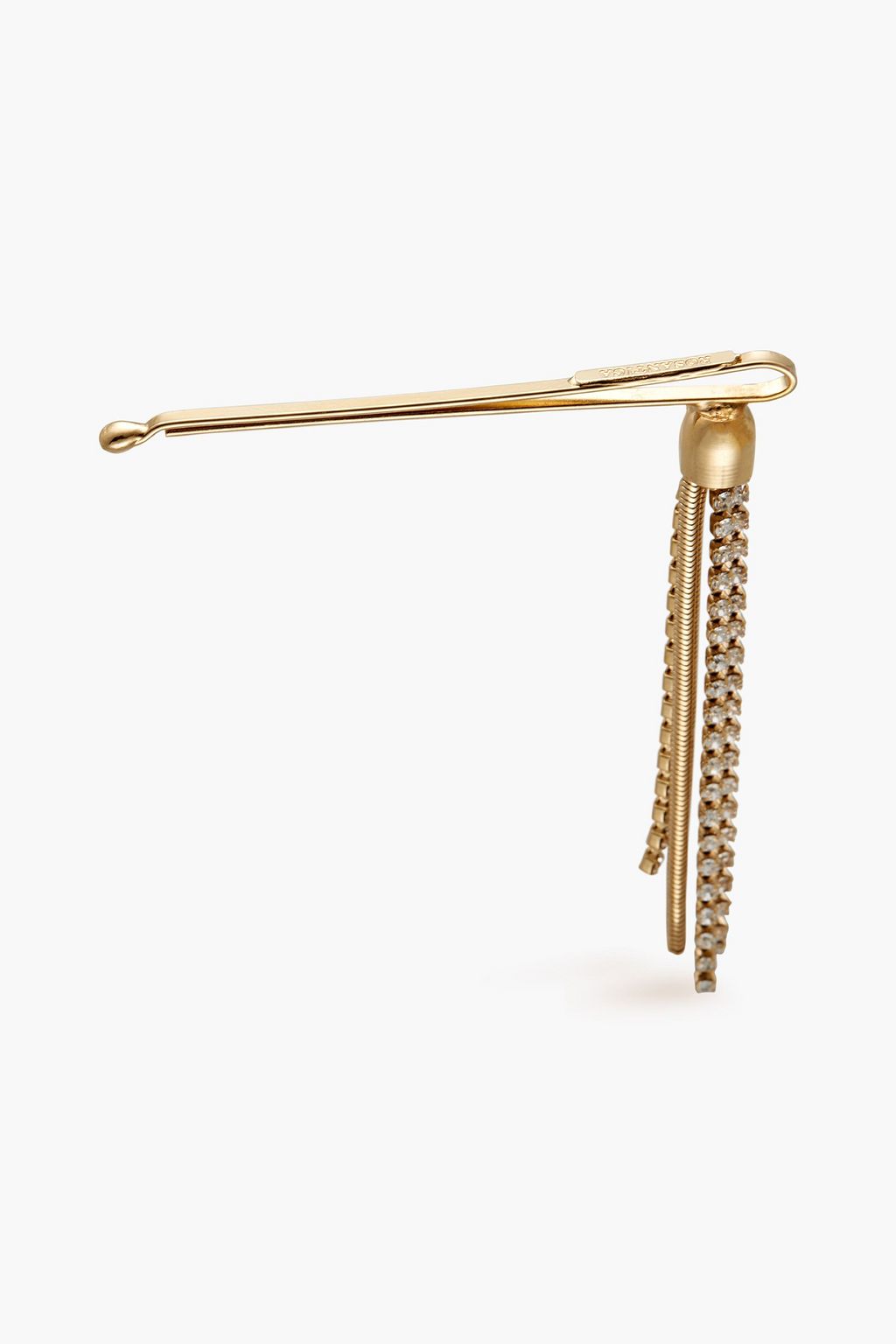 ROSANTICA Fringed gold-tone crystal hair clip