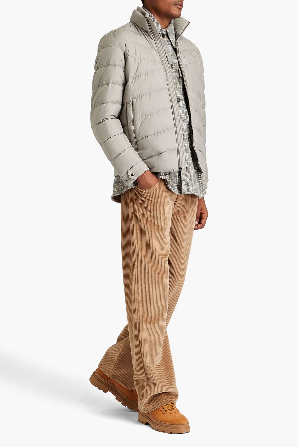 WOOLRICH جاكيت محشو بالزغب ومصنوع من قماش عازل بتصميم مبطّن