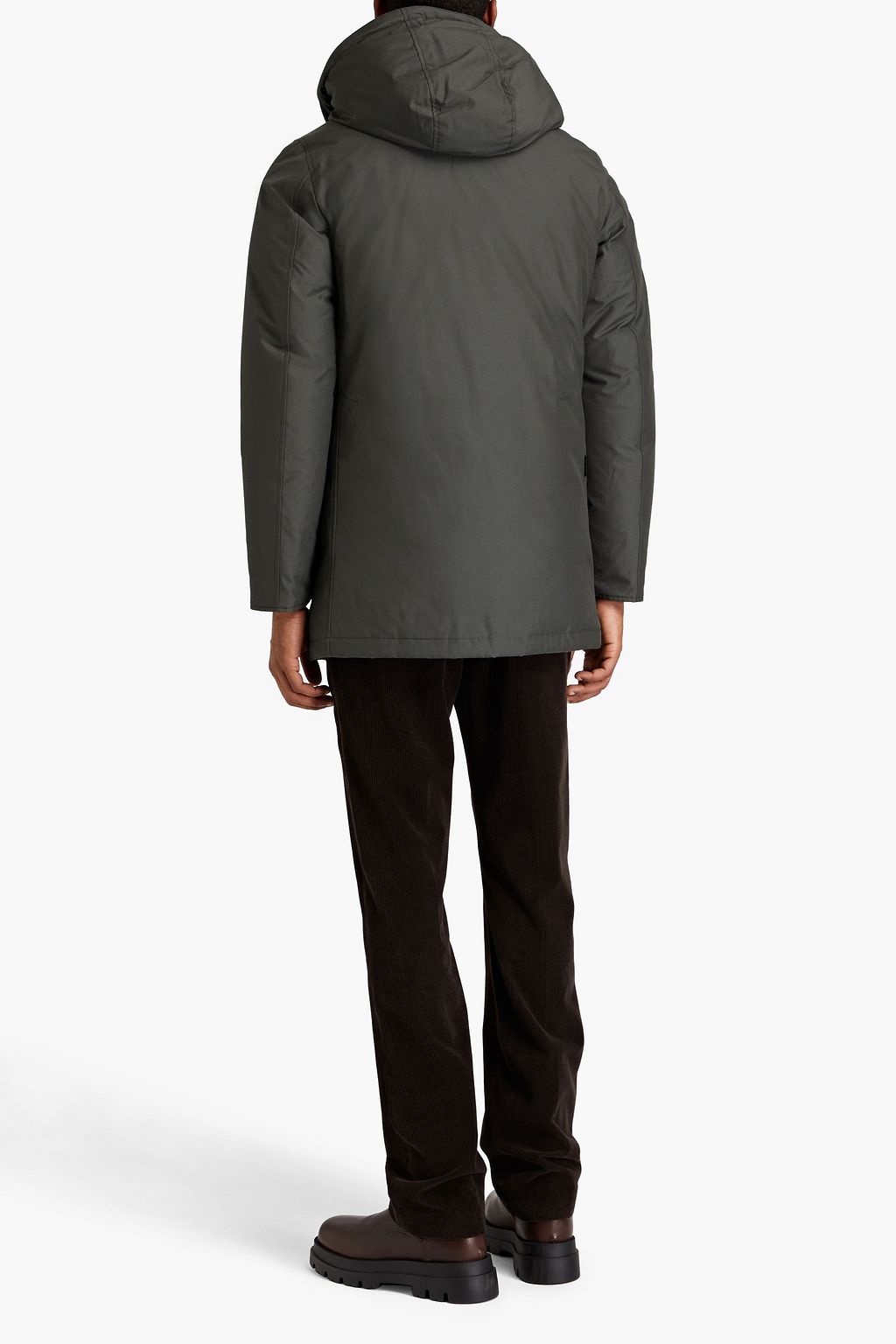 WOOLRICH Cotton-blend shell hooded parka