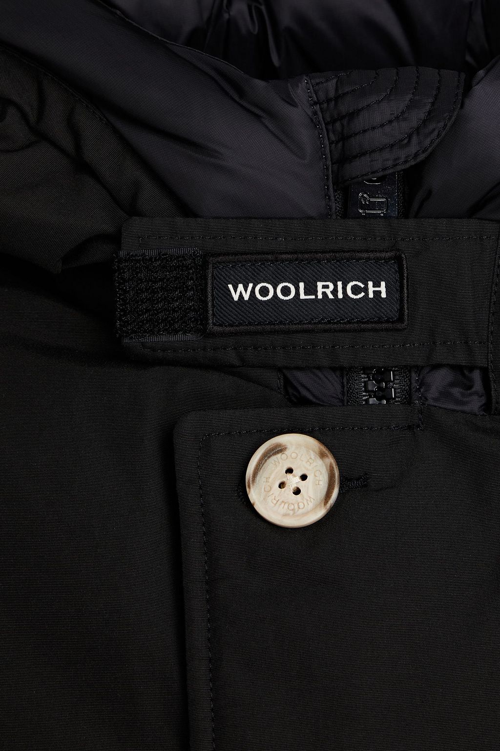 WOOLRICH Cotton-blend shell hooded parka
