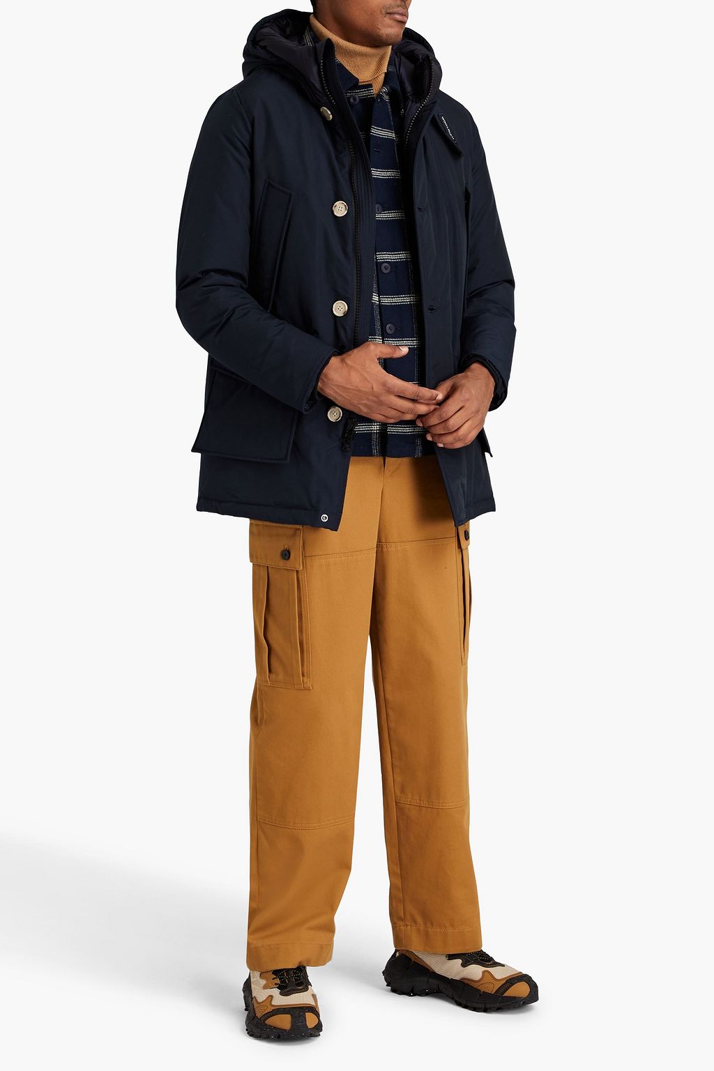 WOOLRICH Cotton-blend shell hooded parka