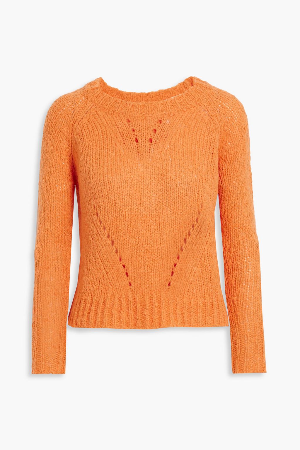 MARANT ÉTOILE Brushed pointelle-knit sweater