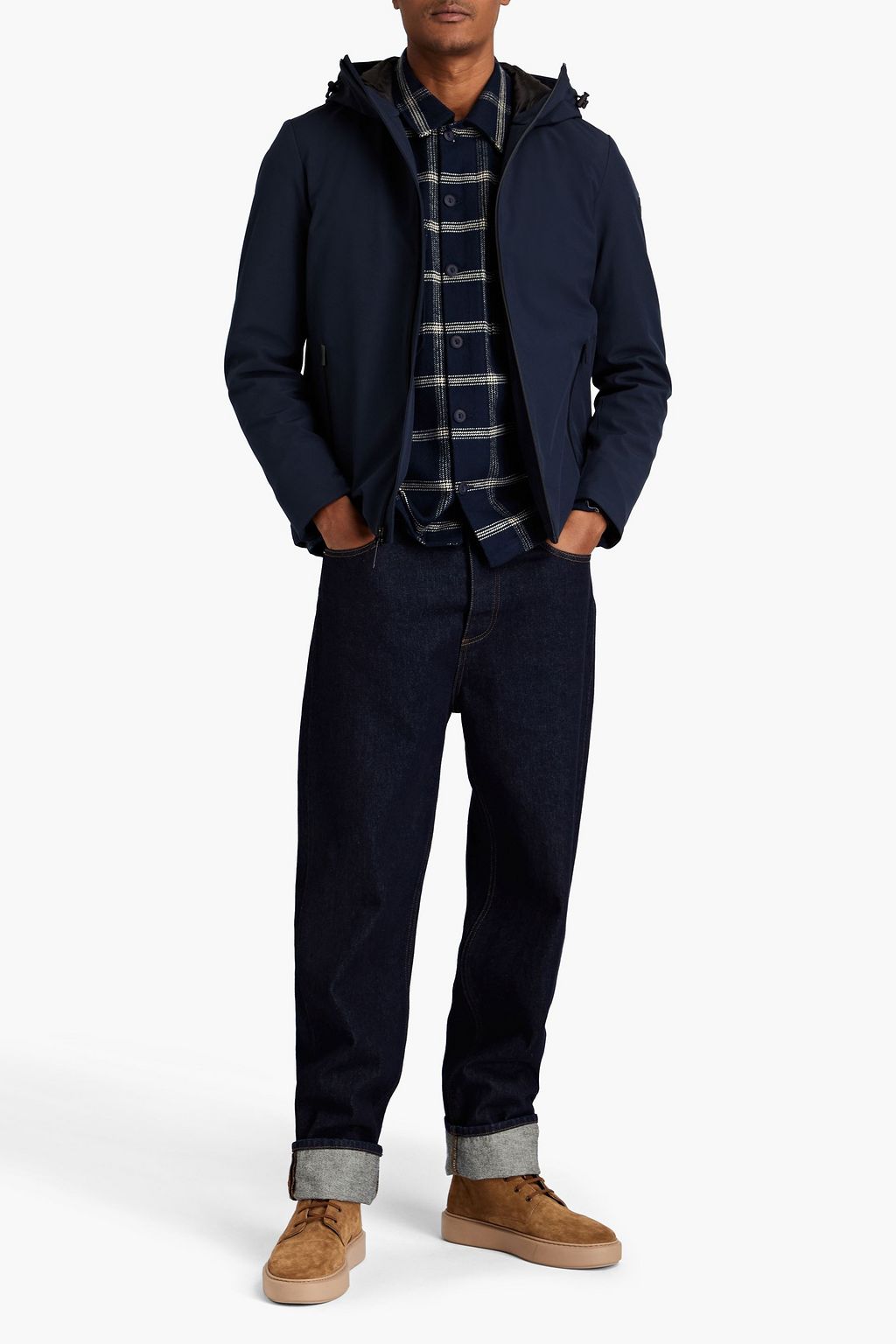 WOOLRICH Shell hooded jacket