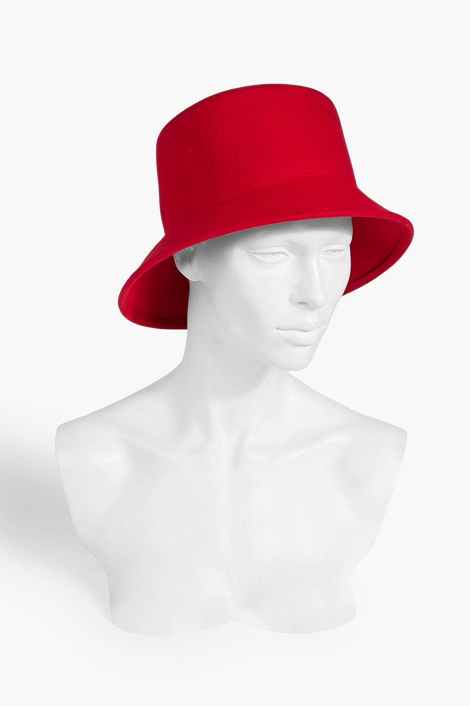 Shop Eugenia Kim Jonah Wool-felt Bucket Hat In Red