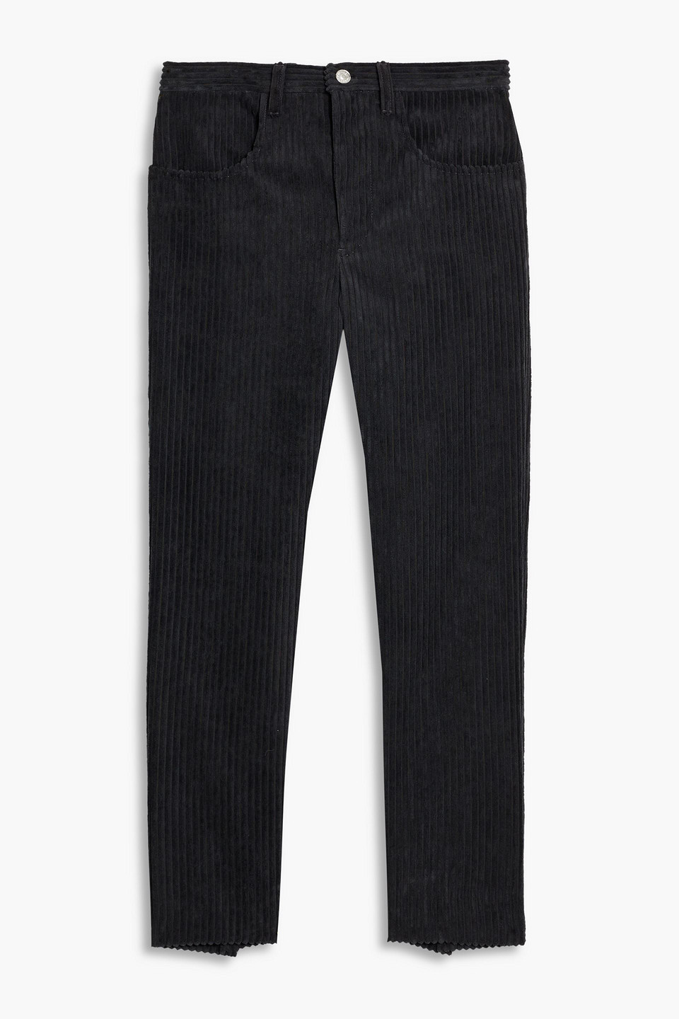 Isabel Marant Étoile Beldenae Corduroy Tapered Pants In Anthracite