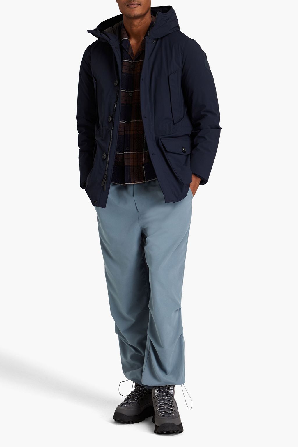 WOOLRICH معطف باركا من قماش عازل مصنوع من مزيج من القطن
