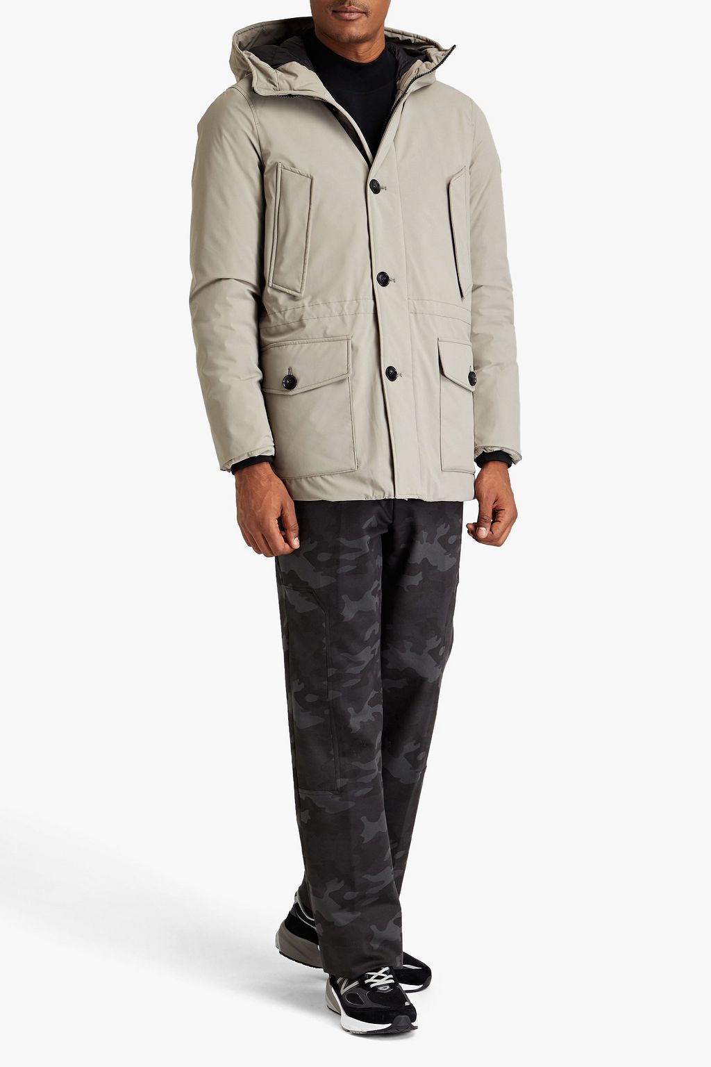 WOOLRICH معطف باركا من قماش عازل مصنوع من مزيج من القطن
