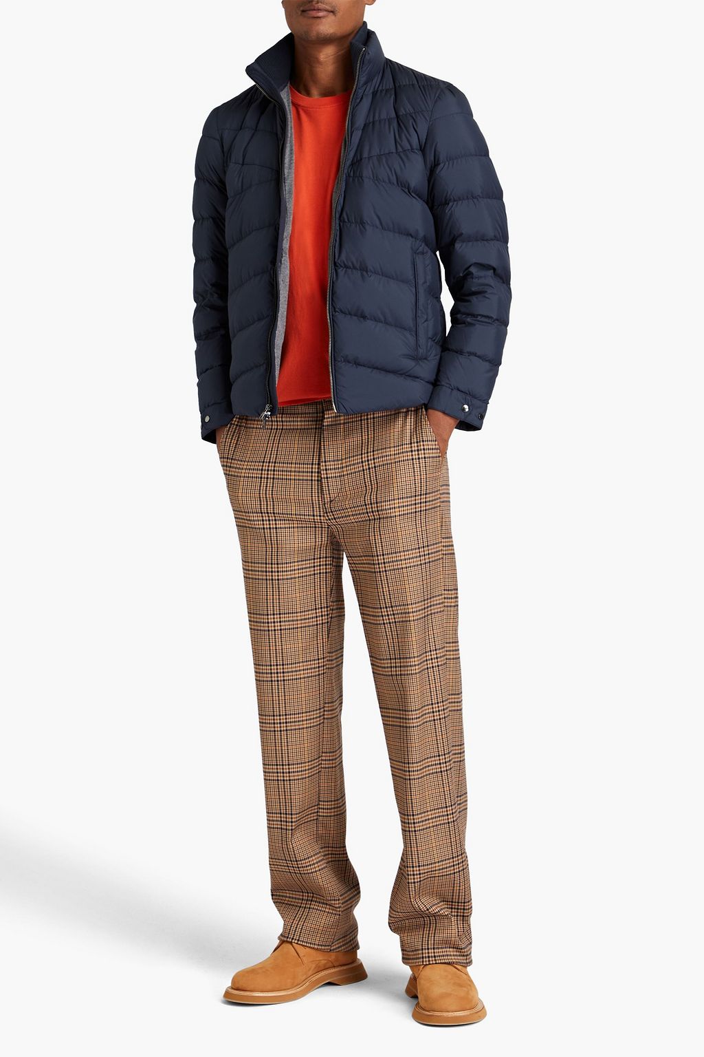 WOOLRICH 퀼팅 쉘 다운 재킷