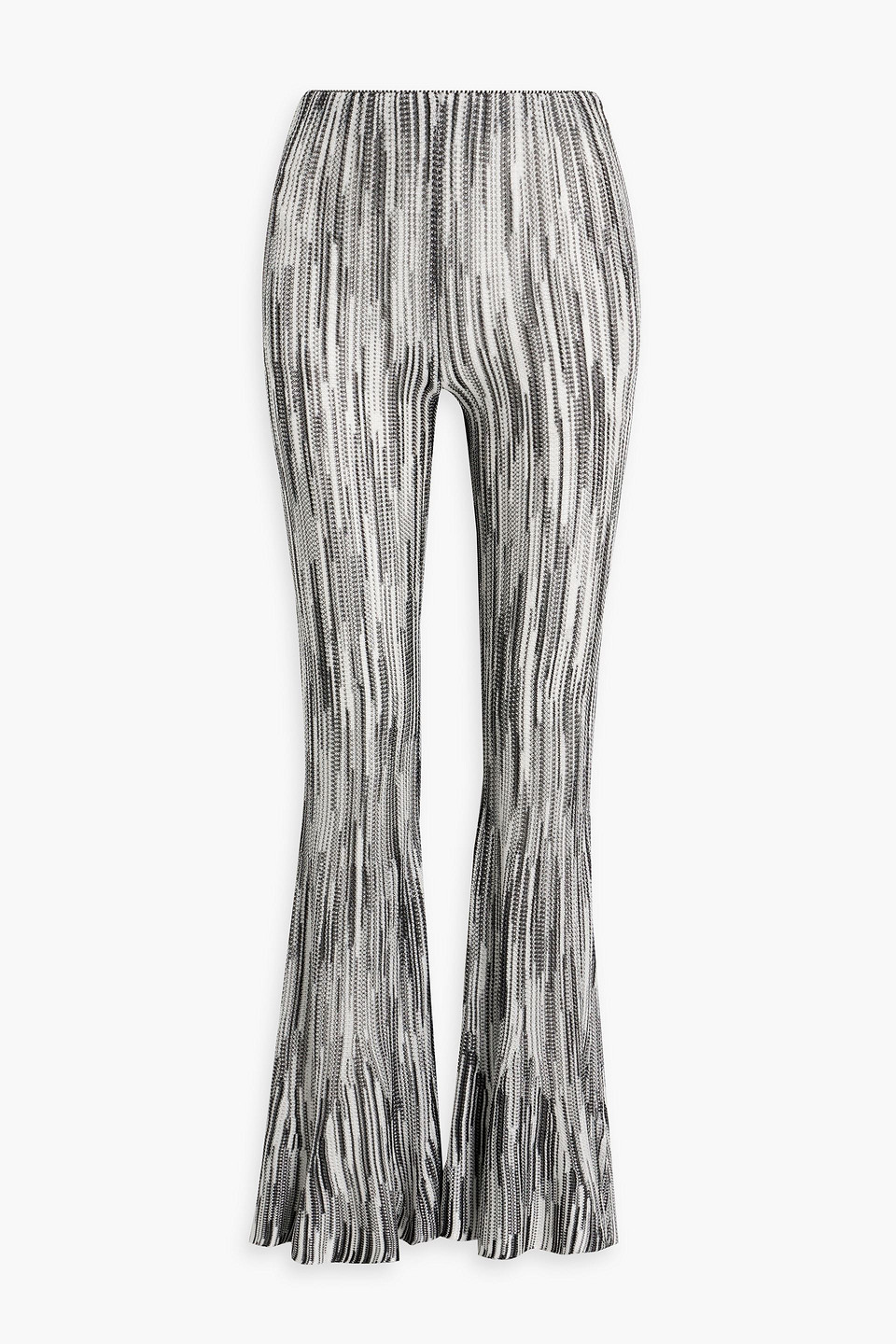 Missoni Crochet-knit Flared Trousers In White