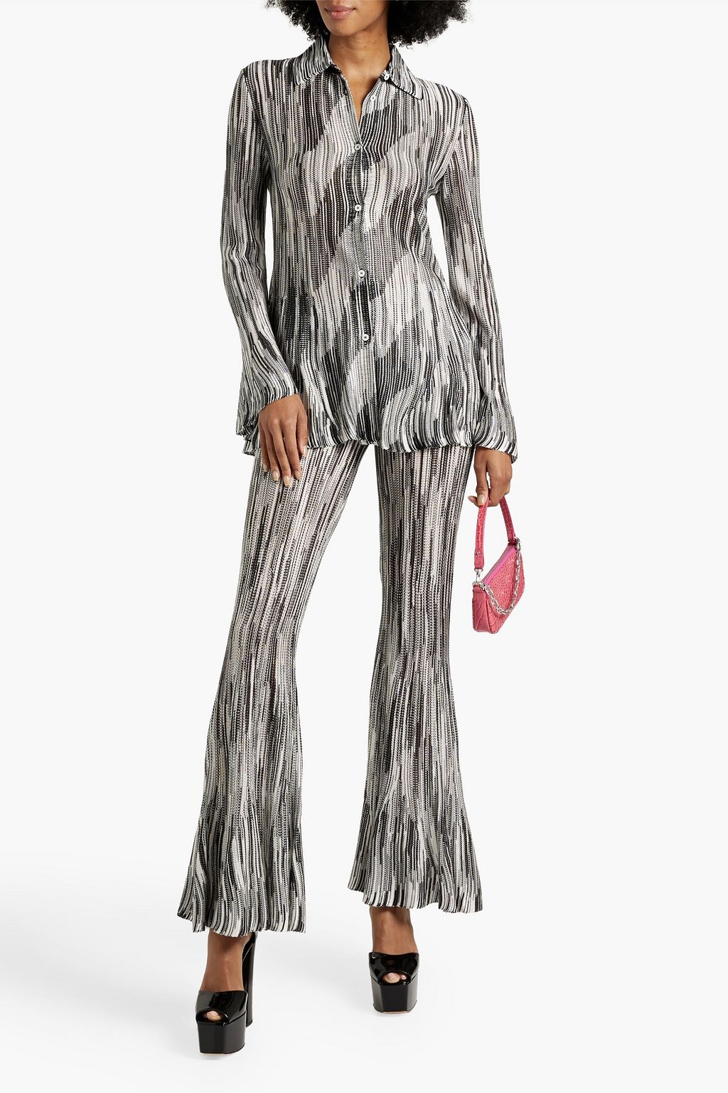 MISSONI Crochet-knit flared pants