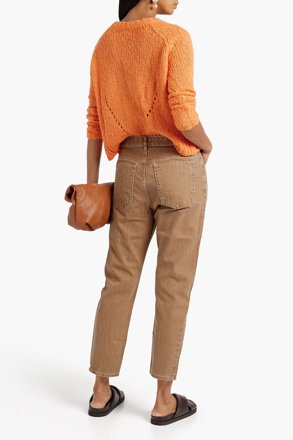 MARANT ÉTOILE Nea cropped high-rise slim-leg jeans