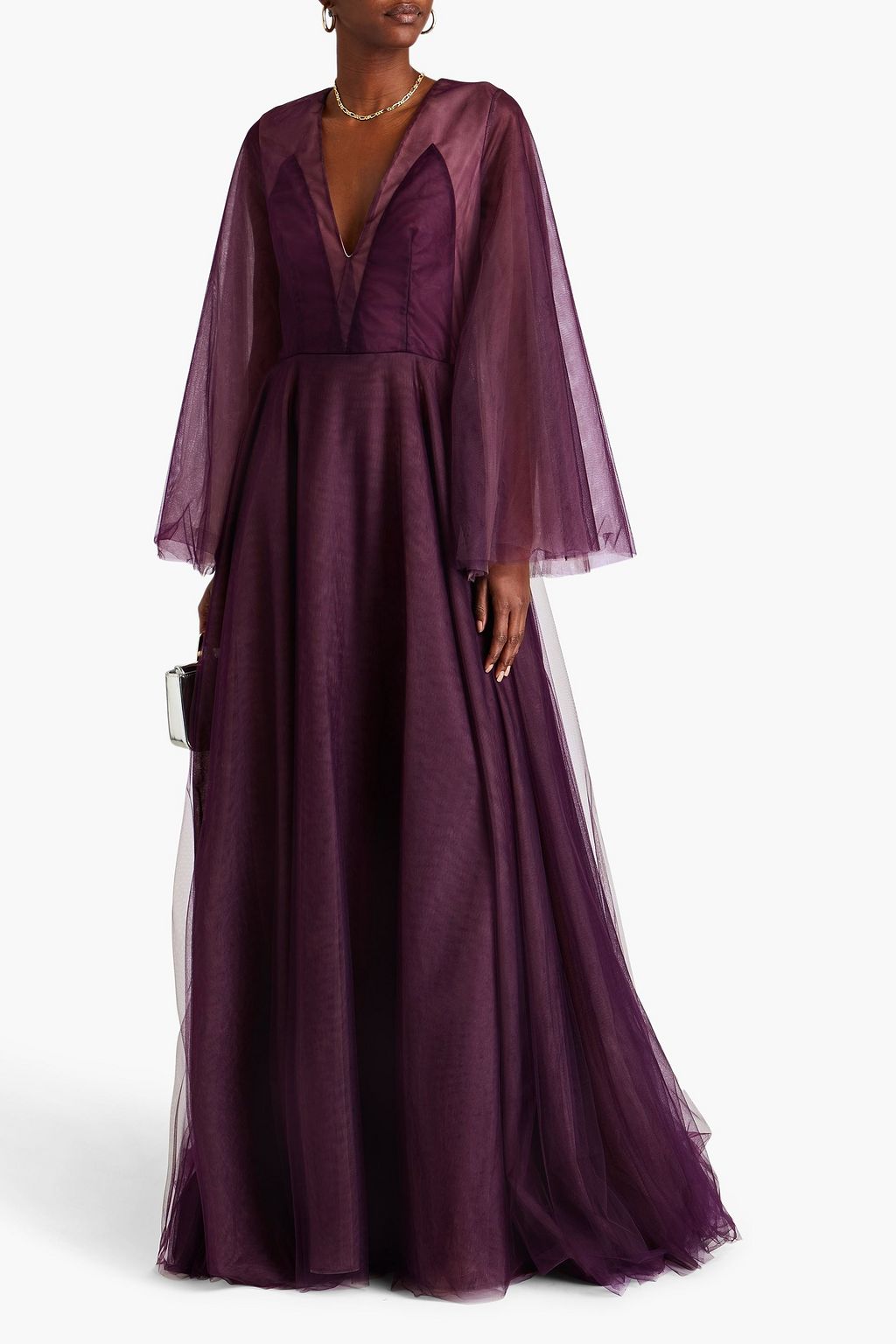 COSTARELLOS Jolie tulle gown