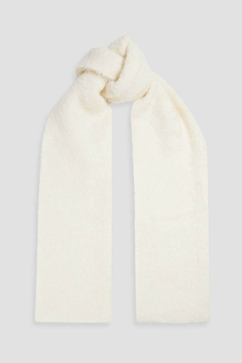 Frame Alpaca-blend Scarf In Off-white