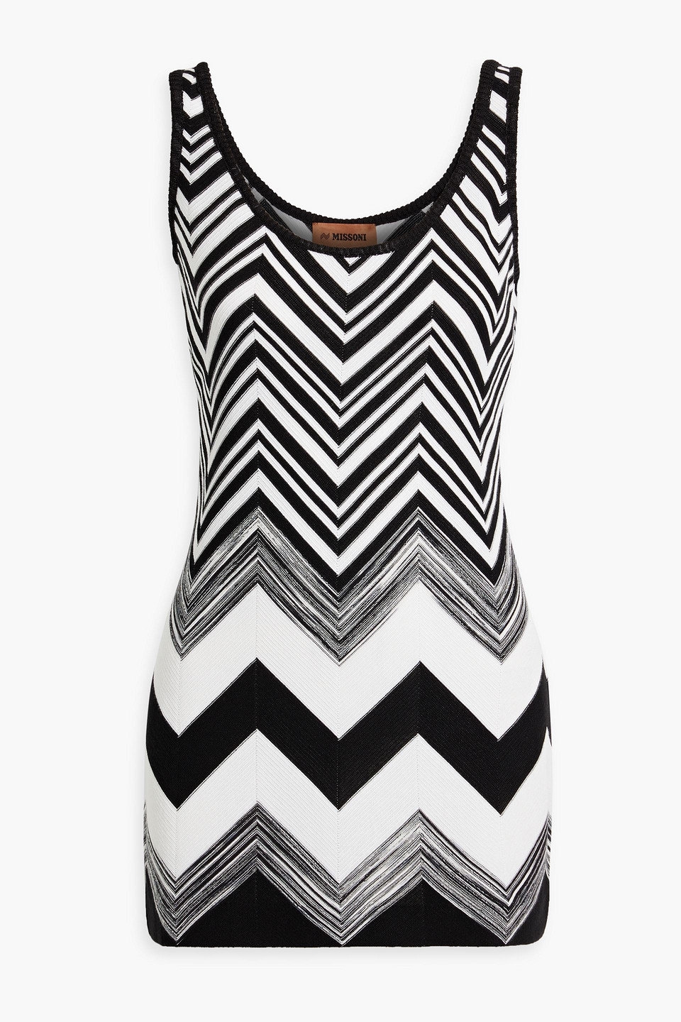 Missoni - Crochet-knit cotton-blend tank - Black - IT 44
