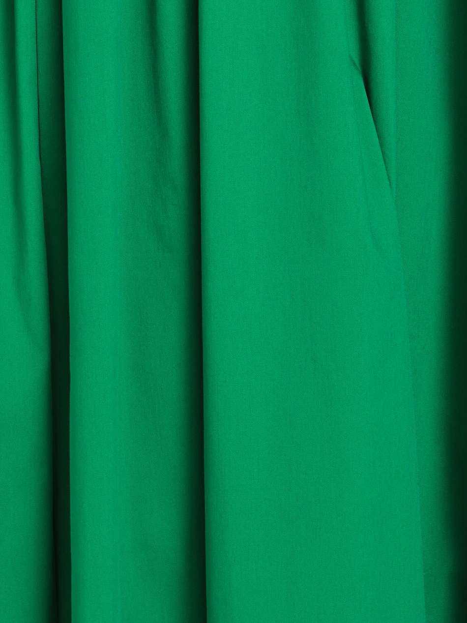 gillian cotton-blend poplin midi dress