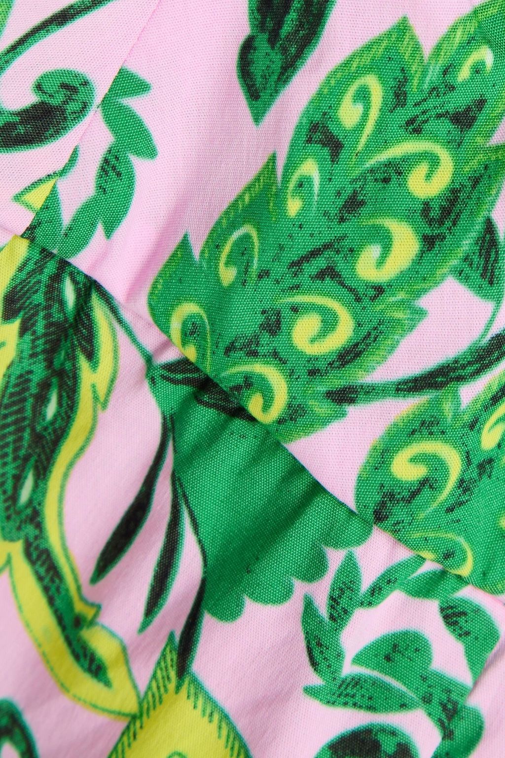 DIANE VON FURSTENBERG Laurie floral-print cotton-blend poplin maxi dress