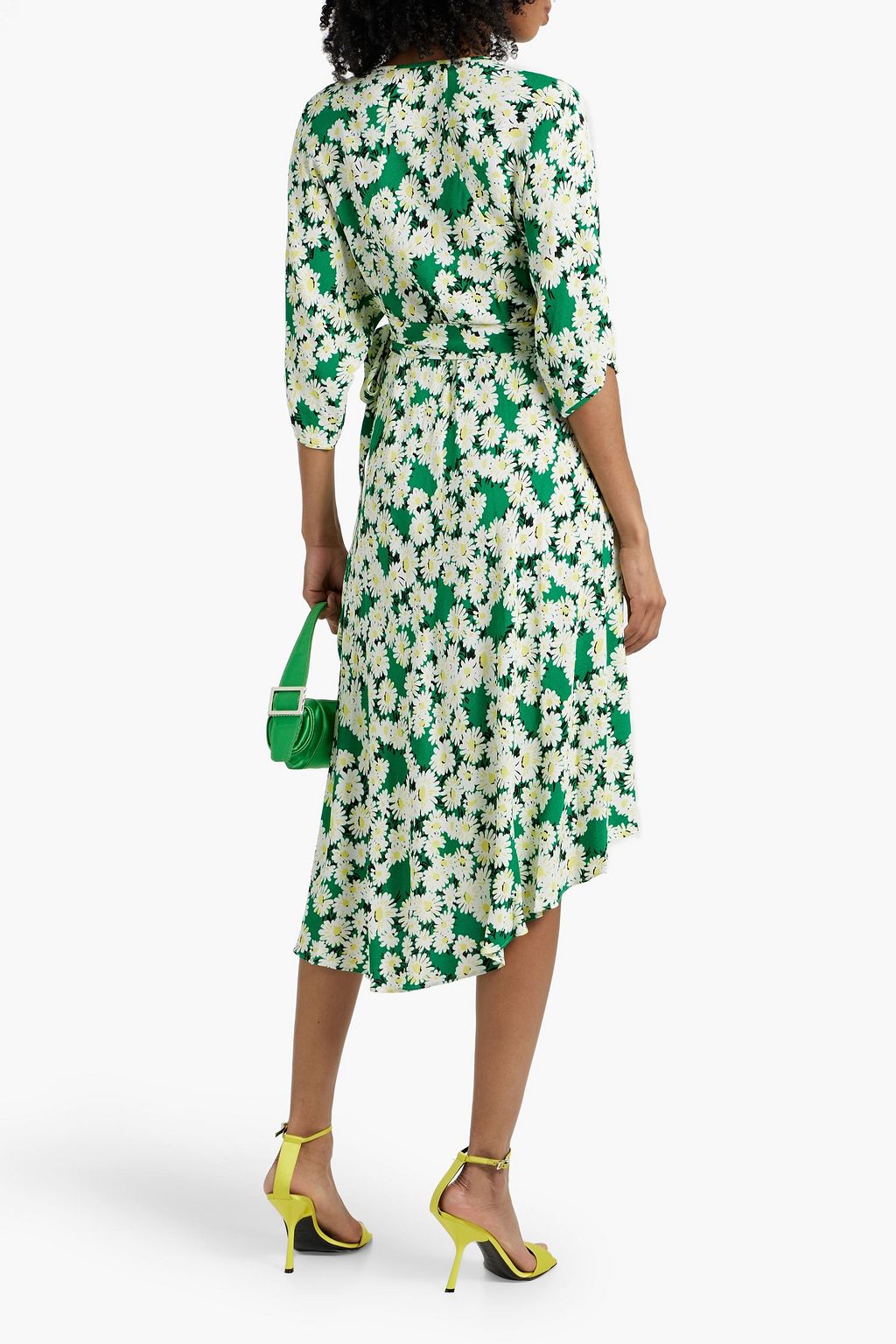 DIANE VON FURSTENBERG Eloise wrap-effect floral-print crepe midi dress