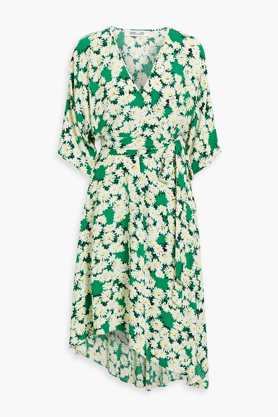 Diane Von Furstenberg Eloise Wrap-effect Floral-print Crepe Midi Dress