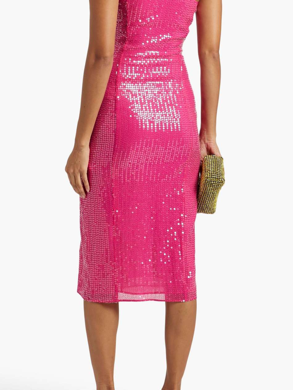 sequined silk dress