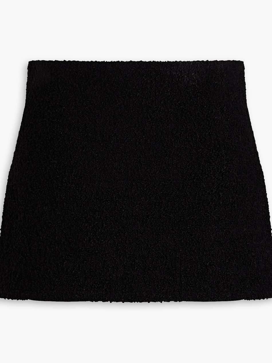 bouclé mini skirt