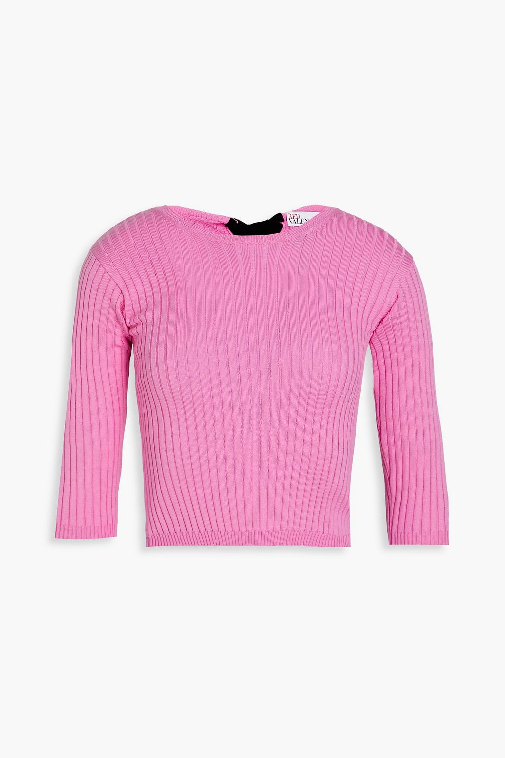 Cropped ribbed cotton top
