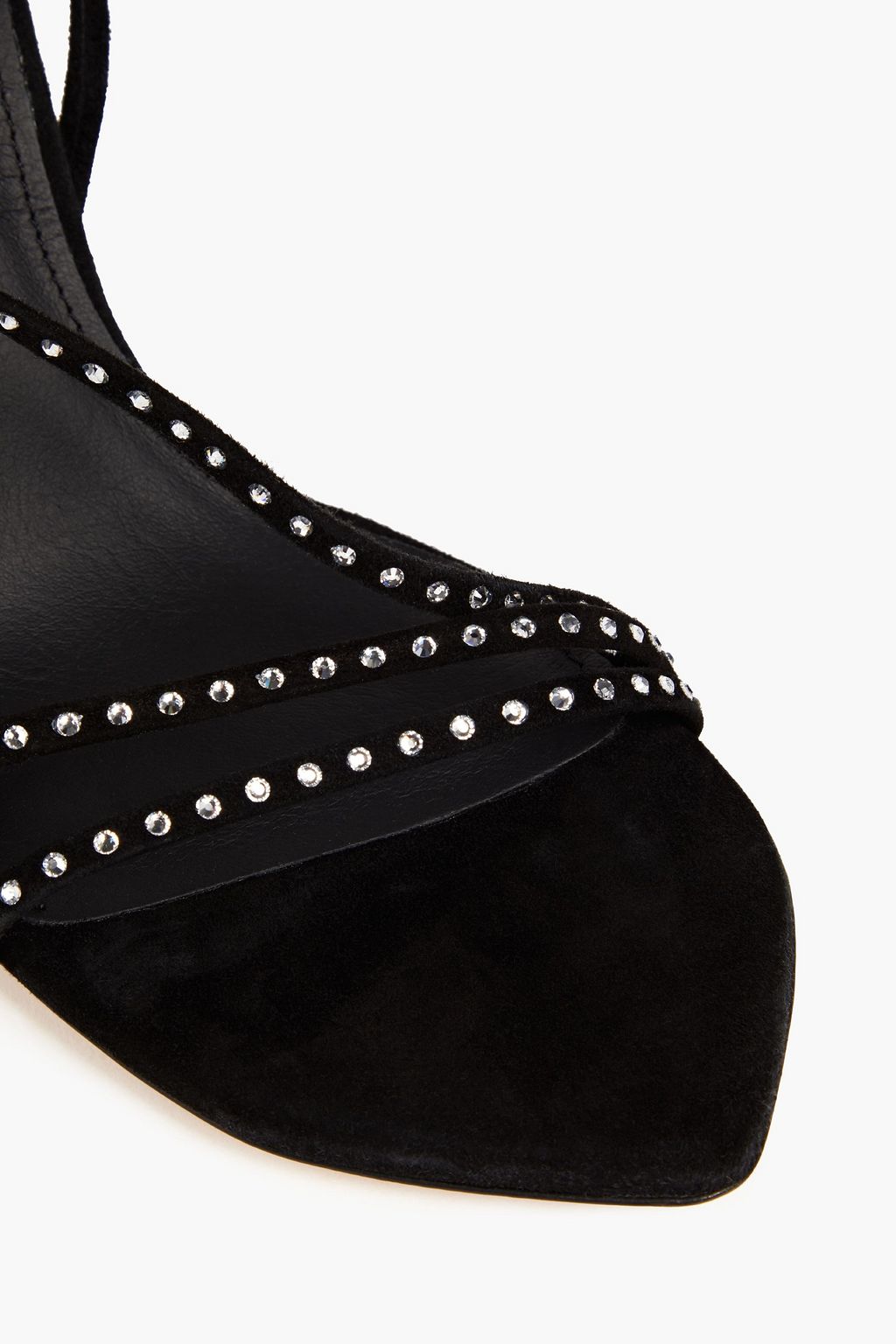 ISABEL MARANT Crystal-embellished suede sandals