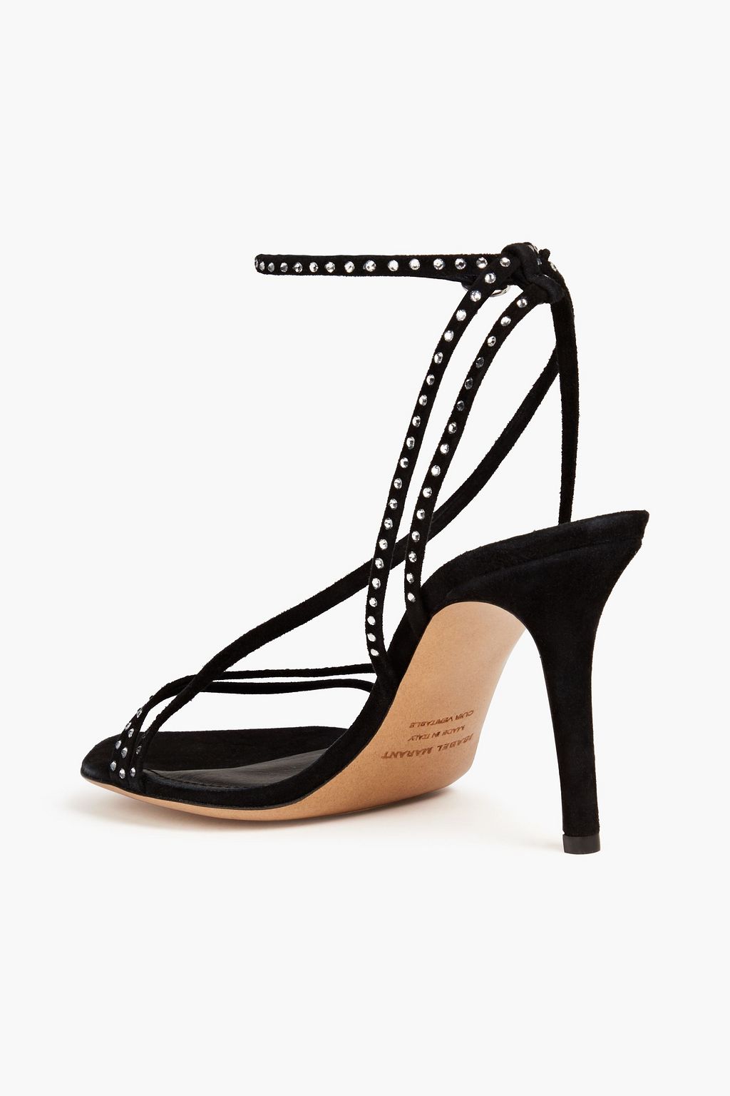 ISABEL MARANT Crystal-embellished suede sandals