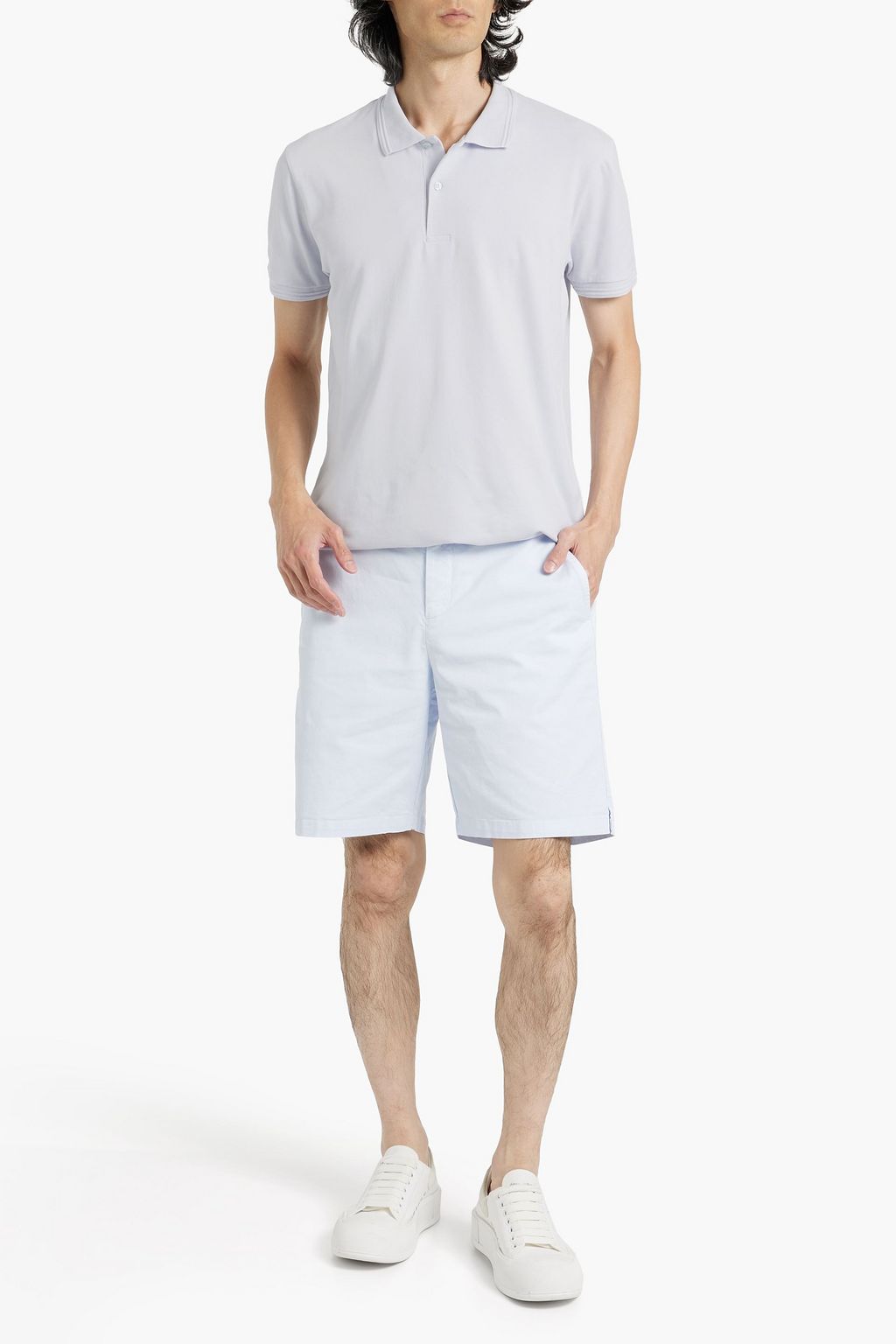 FRESCOBOL CARIOCA Dias stretch-cotton and Lyocell-blend piqué polo shirt