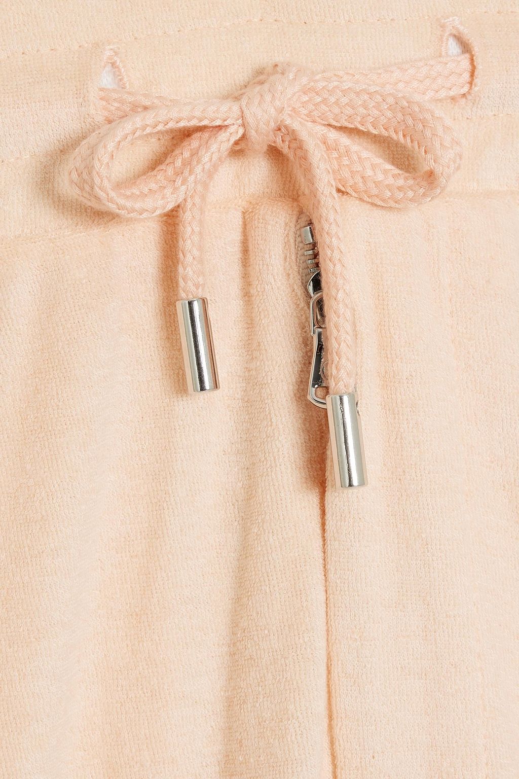 FRESCOBOL CARIOCA Augusto cotton, Lyocell and linen-blend terry drawstring shorts