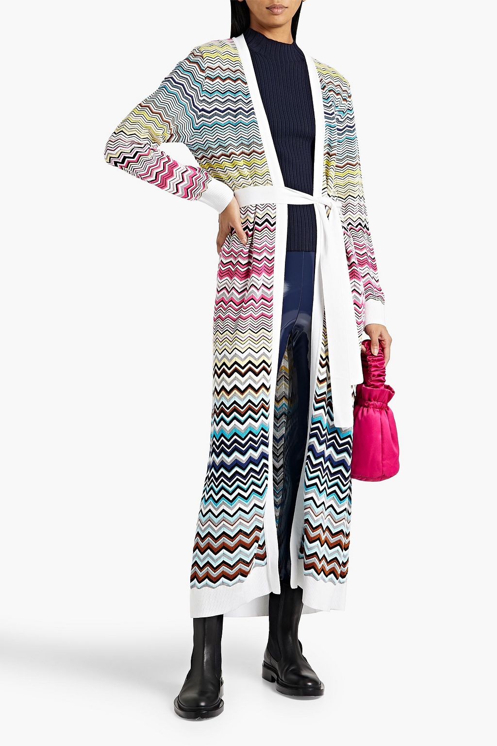 MISSONI Crochet-knit cotton-blend cardigan
