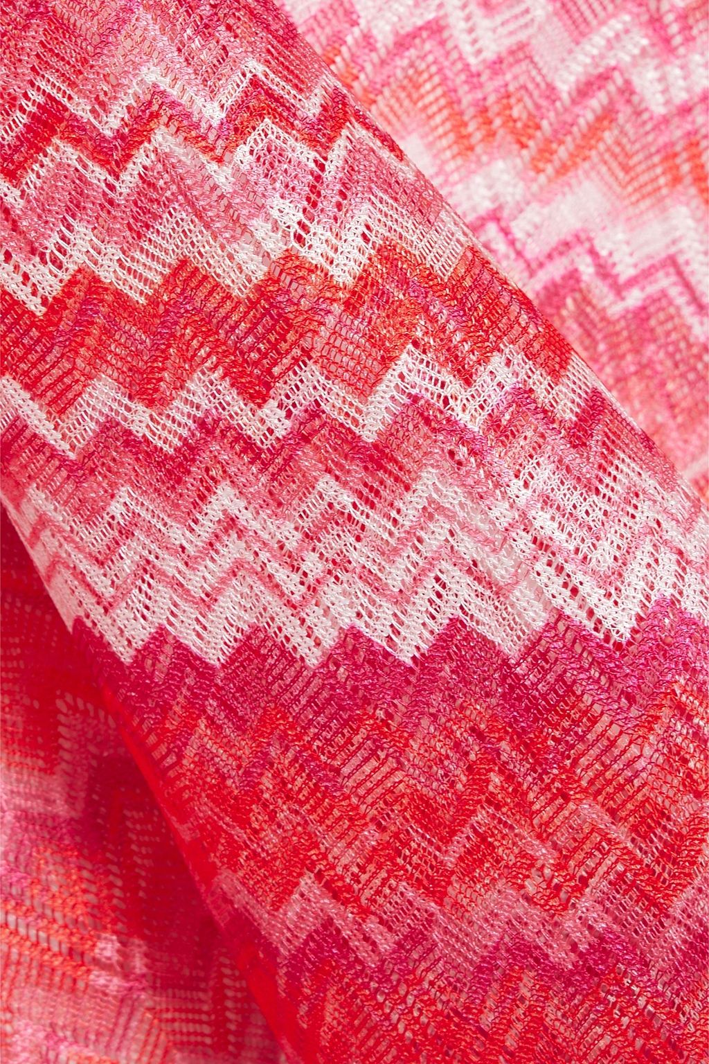 MISSONI Striped crochet-knit top